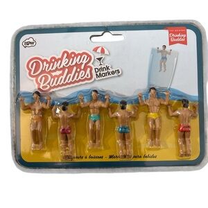 NPW Drinking Buddies Drink Markers - Multicolor